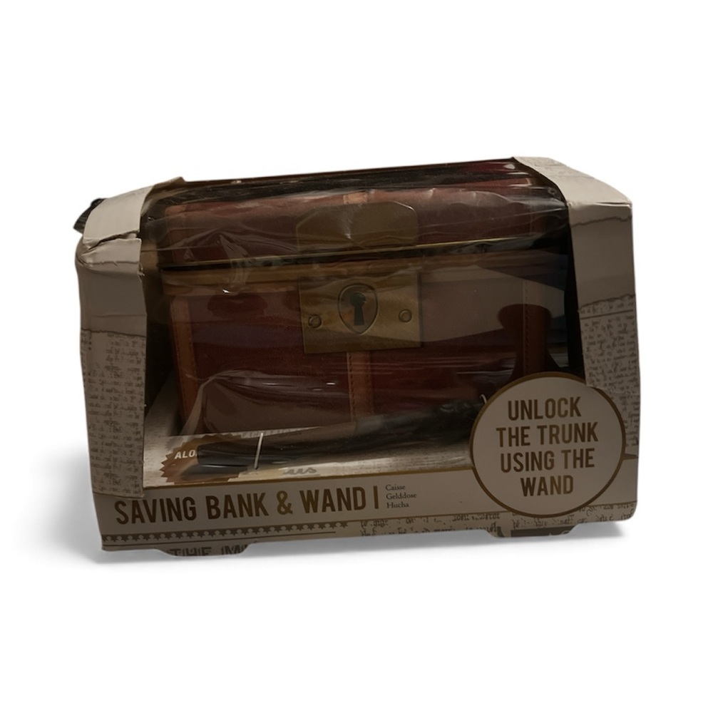 Harry Ptter Brown Saving Bank with Wand